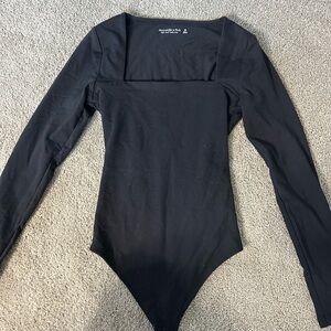 Abercrombie Black Long Sleeve Body Suit